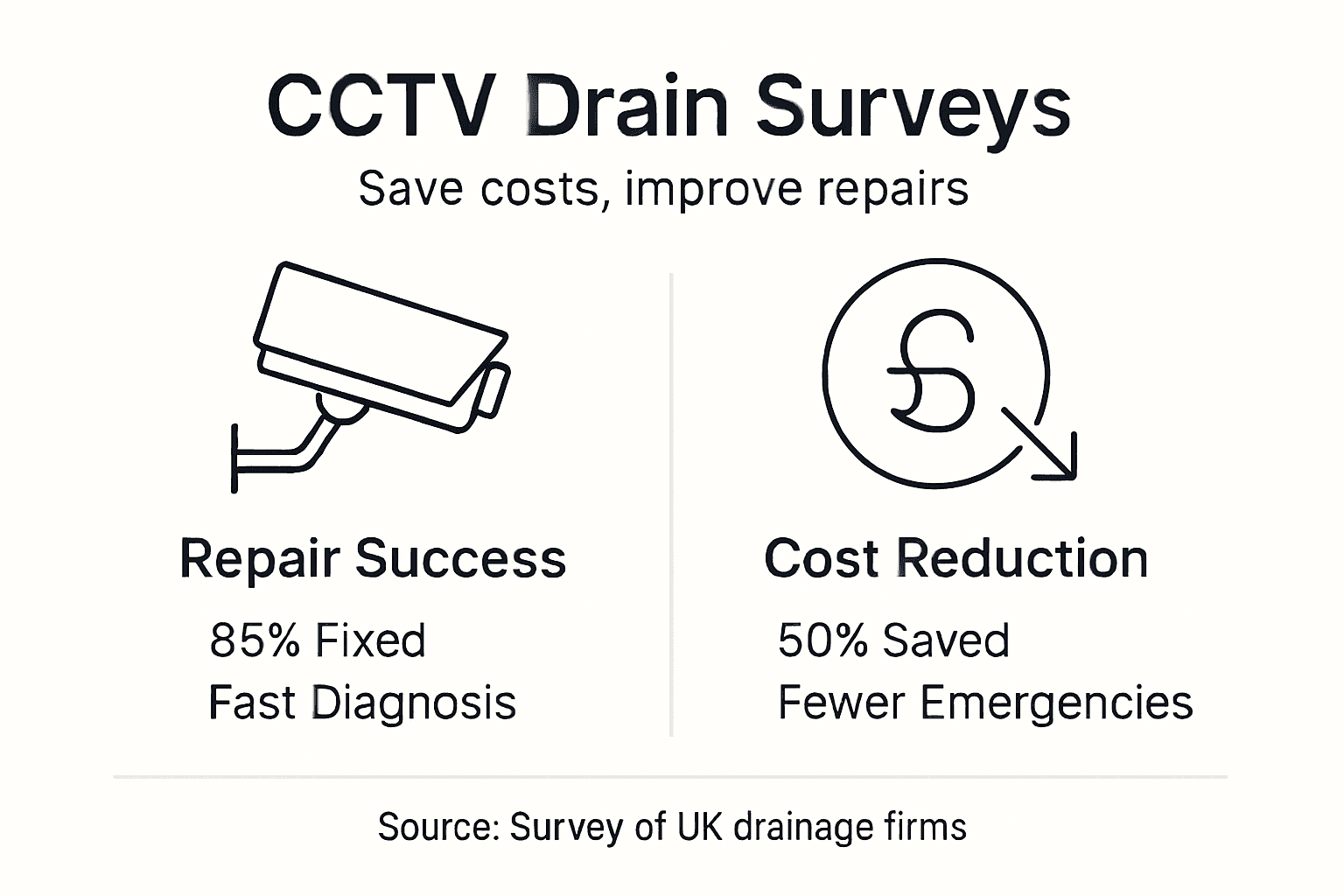 Infographic showing repair success and cost savings