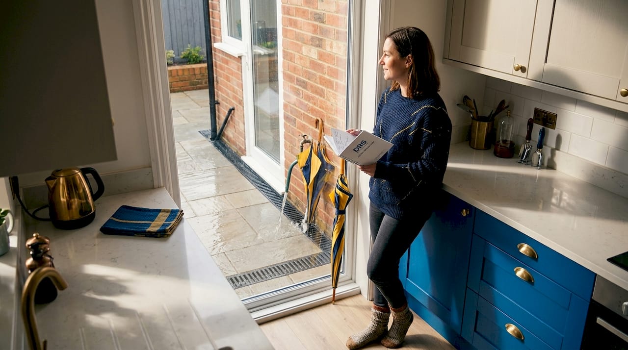 Homeowner observes improved rainwater drainage