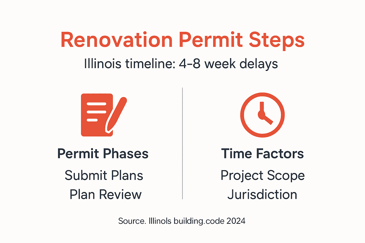 Infographic Illinois renovation permit steps and timing