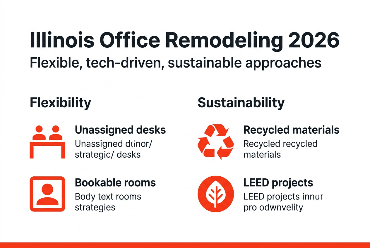 Infographic showing flexibility and sustainability trends