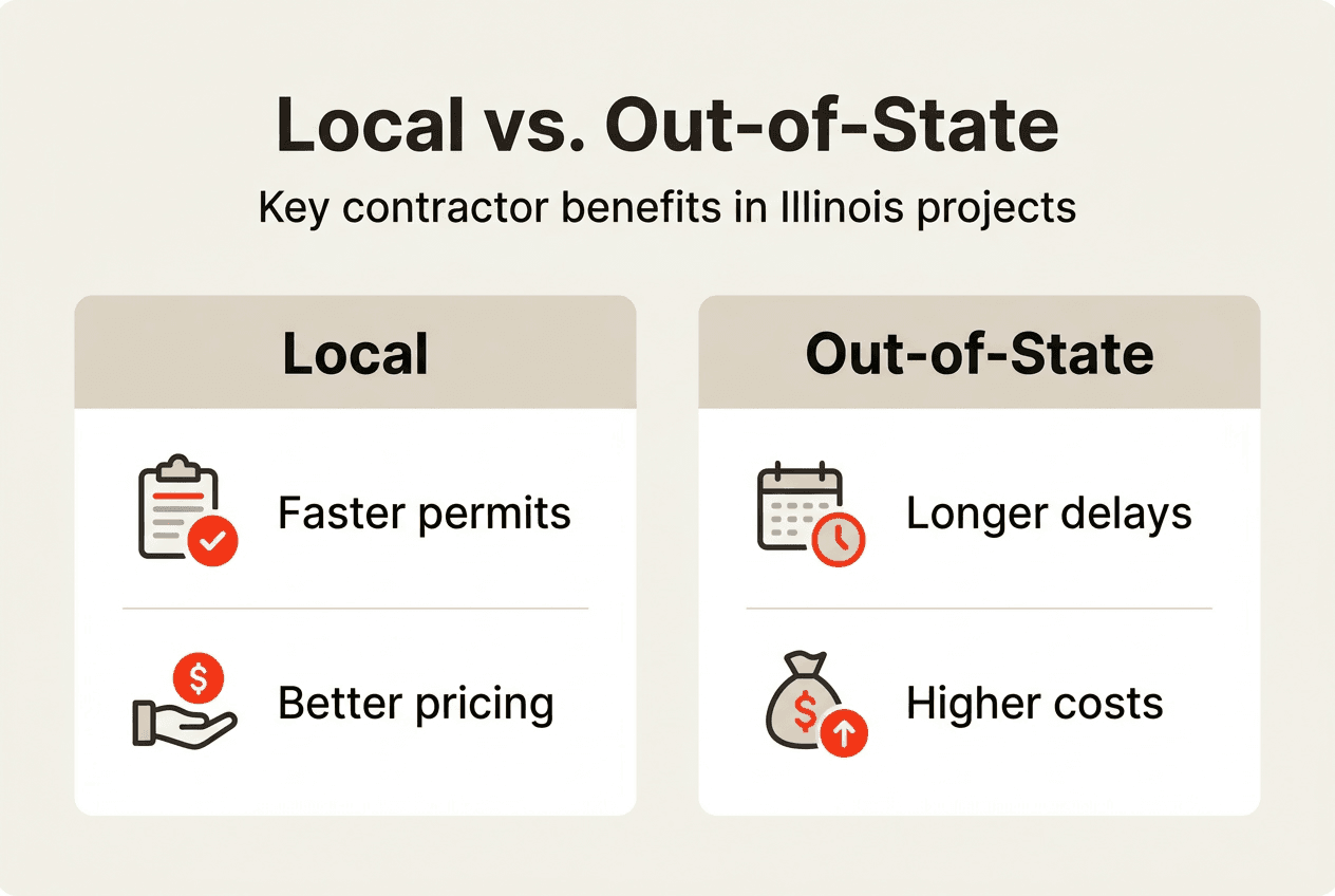 Infographic comparing local and out-of-state contractors