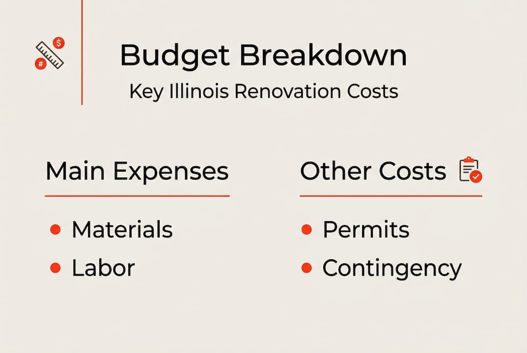 Infographic shows Illinois renovation budget basics