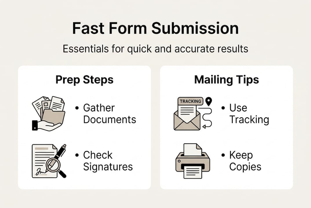 Infographic on fast, accurate government form submission