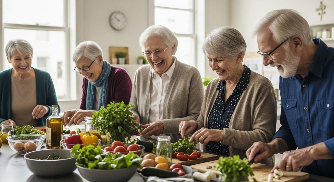 gesunde Ernährung Seniorengruppe