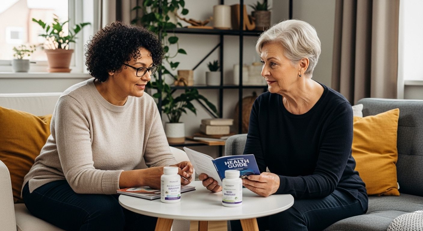 Seniorinnen prüfen Nahrungsergänzung