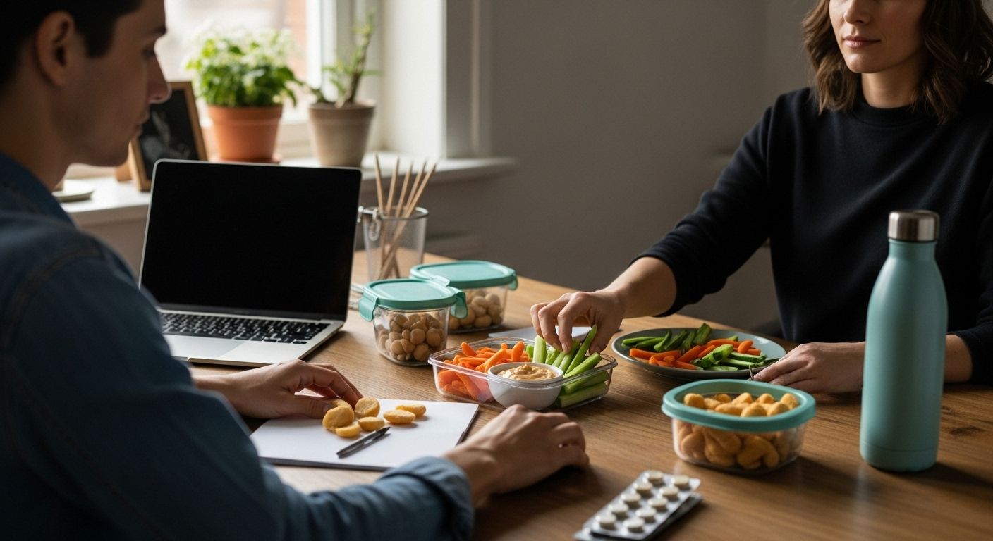 gesunde Snacks Arbeit