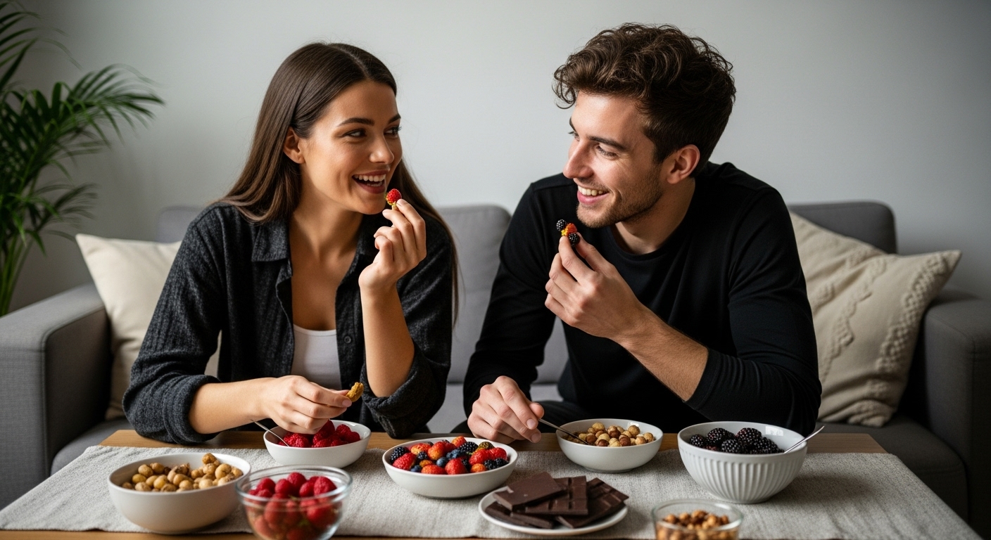 Lebensmittel positive Stimmung Alltag