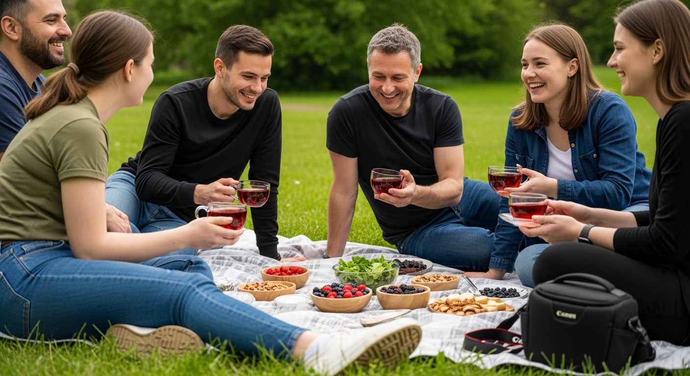 Antioxidantien echte Lebensmittel Picknick