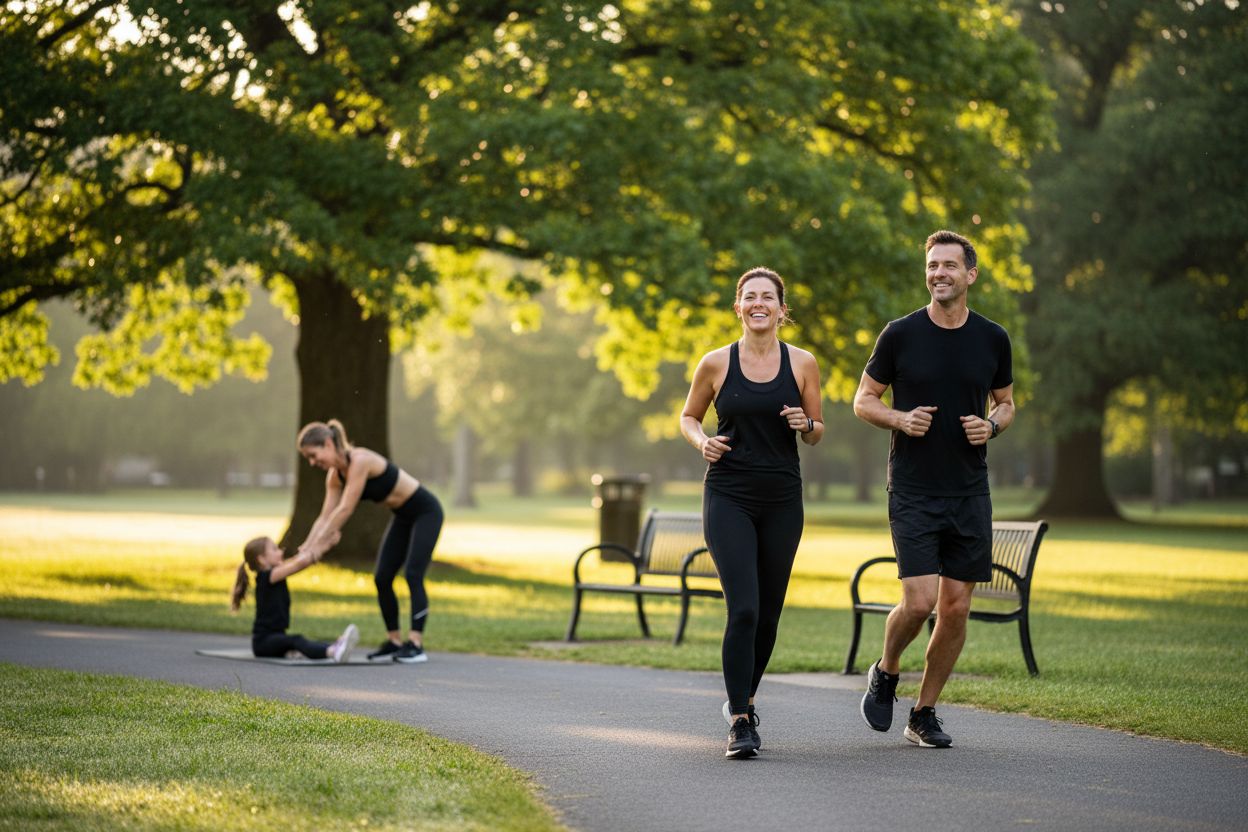 entgiftung Bewegung Alltag Park