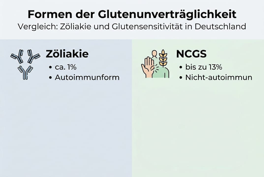 Infografik: Arten und Verbreitung von Glutenunverträglichkeit