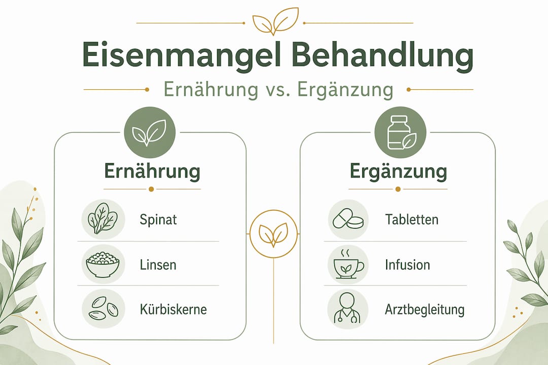Infografik: Ernährung im Vergleich zu Eispulver – Vorteile und Unterschiede auf einen Blick