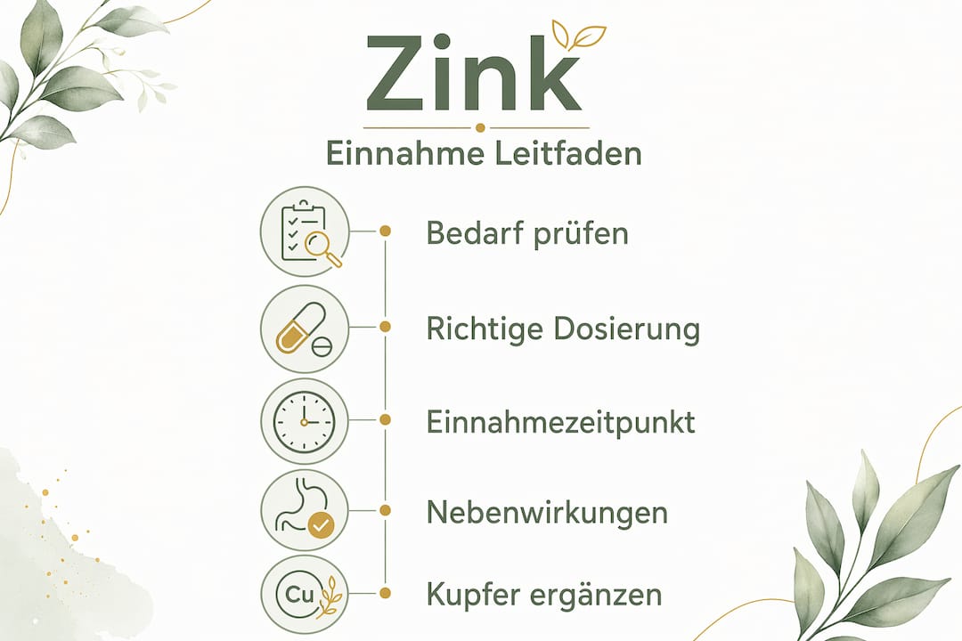 Übersicht: So nehmen Sie Zink richtig und sicher ein