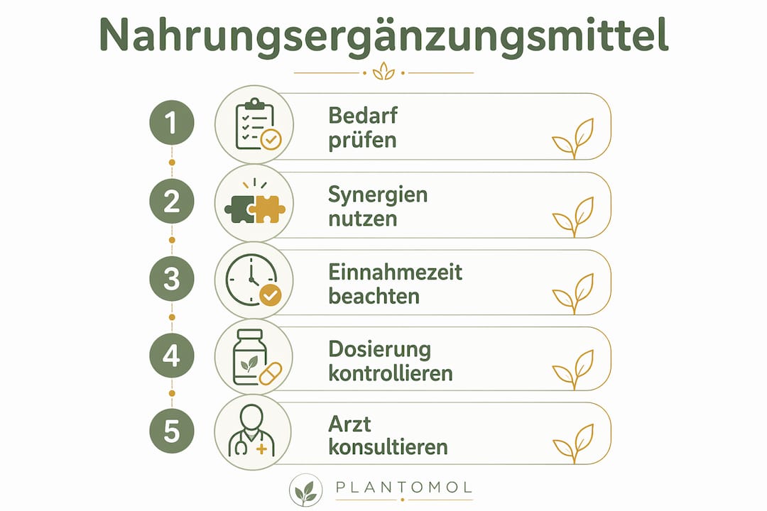 Übersicht: Fünf essenzielle Tipps für die sichere Einnahme von Nahrungsergänzungsmitteln