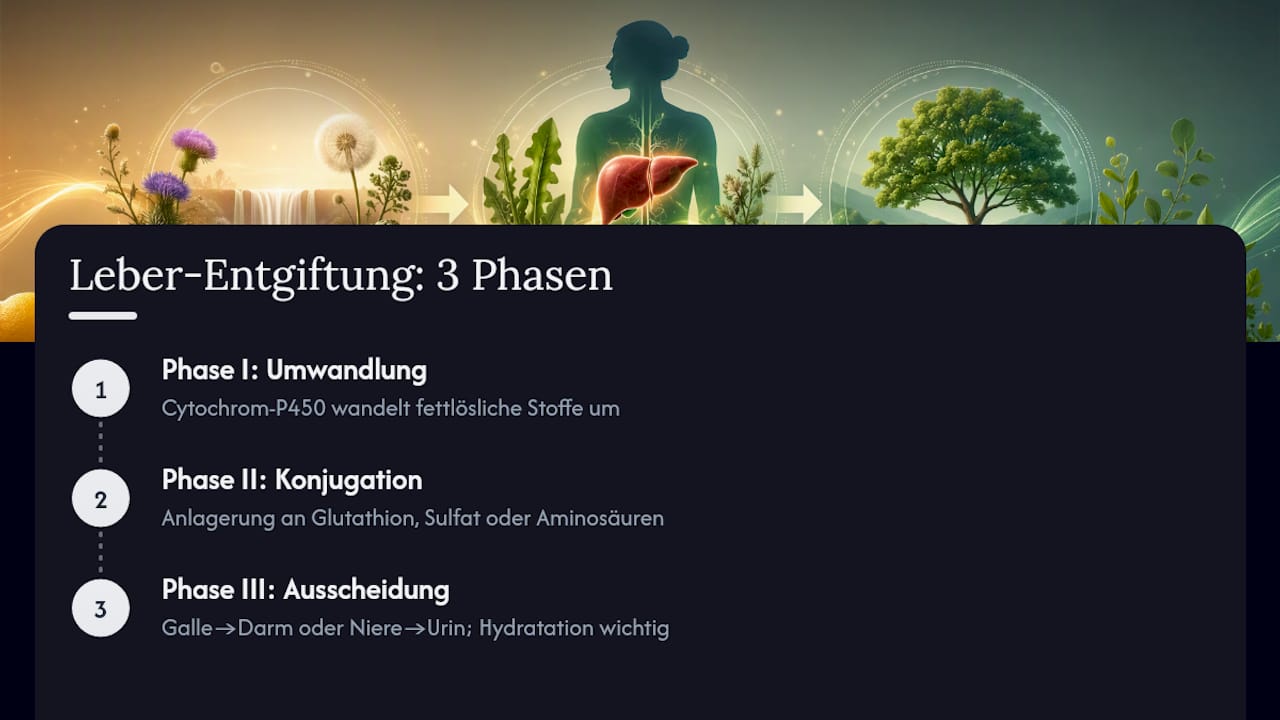 Die drei Phasen der körpereigenen Entgiftung