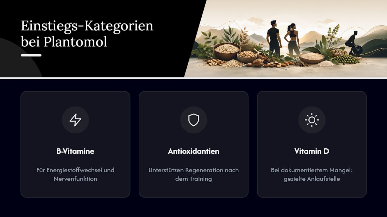 Passende Kategorien bei Plantomol für den gezielten Einstieg — overview diagram