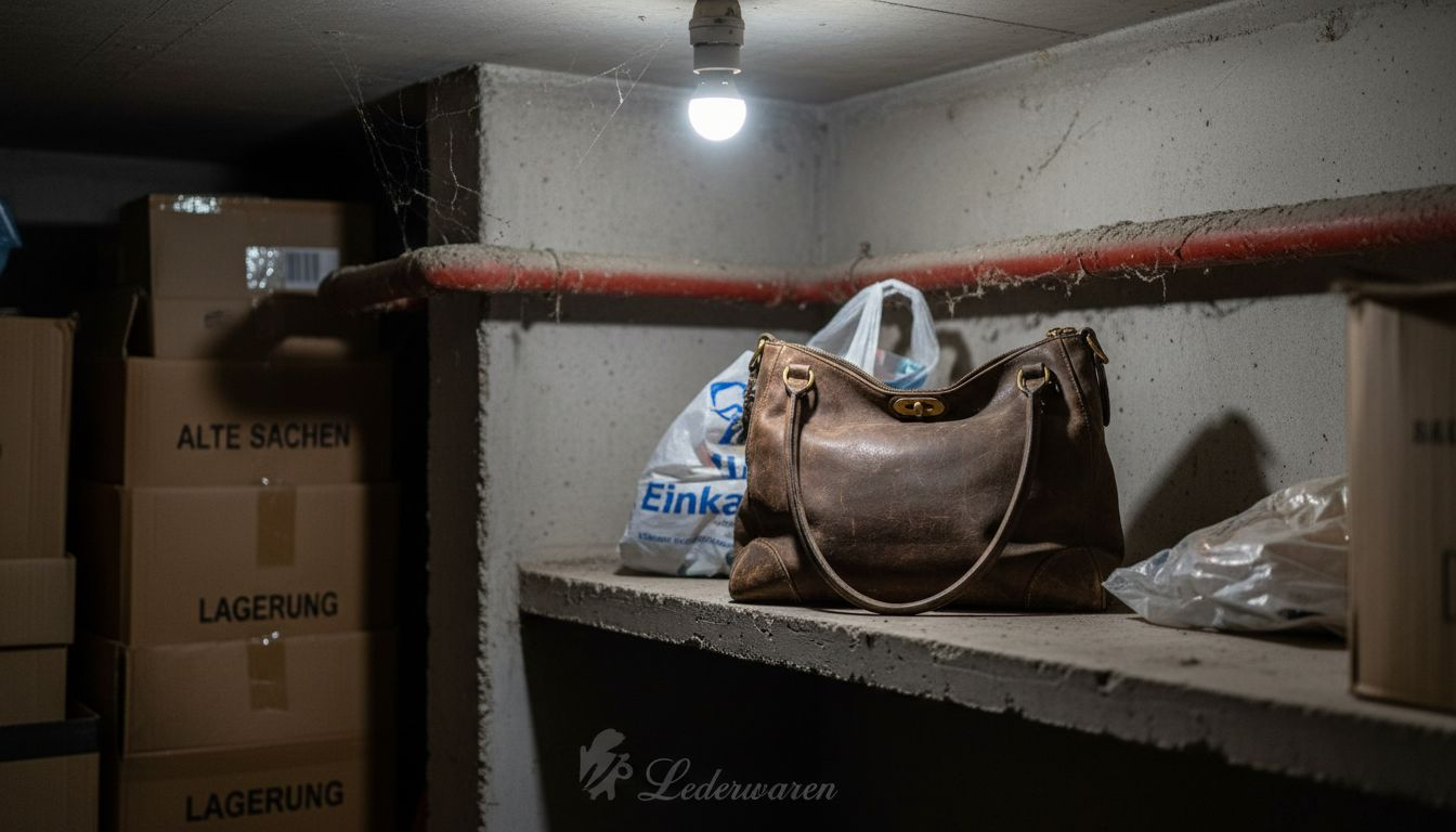 Designertasche unsachgemäß im kalten Keller aufbewahrt
