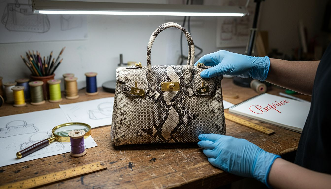 Craftsman examines rare materials and hardware