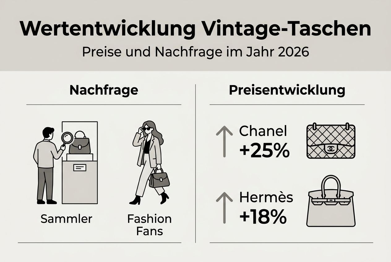 Infografik: Markttrends und Wertentwicklung von Handtaschen bis 2026