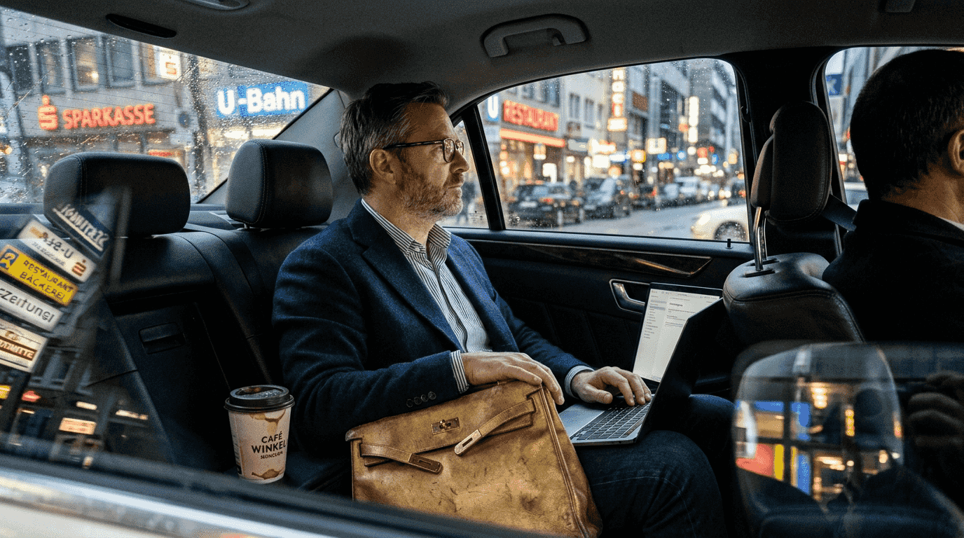 Ein Mann trägt im Alltag eine Hermès Kelly Bag – ein Statement für Stilbewusstsein und Individualität.