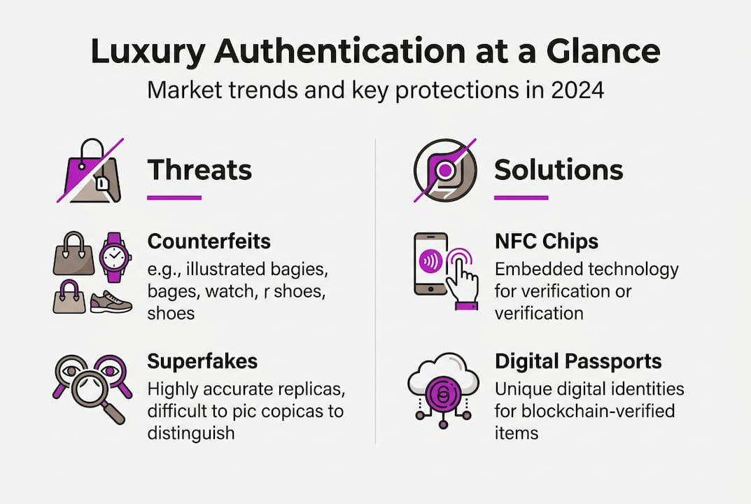 Infographic luxury authentication key facts