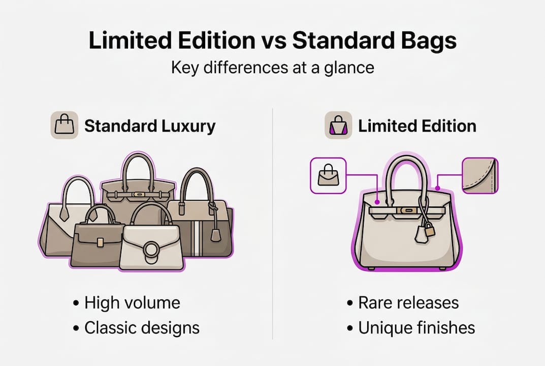 Infographic shows key differences between bag types