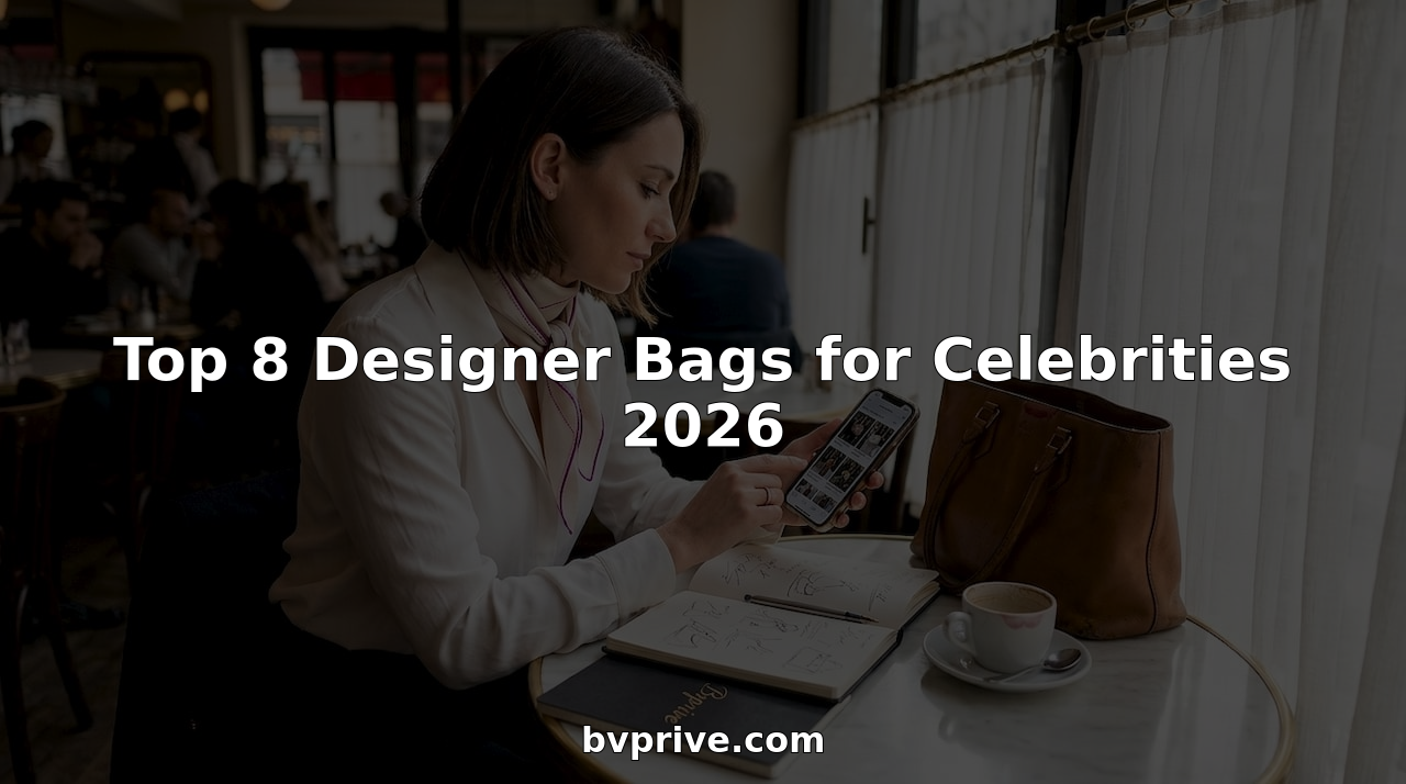 Fashion editor reviews celebrity designer bags in café