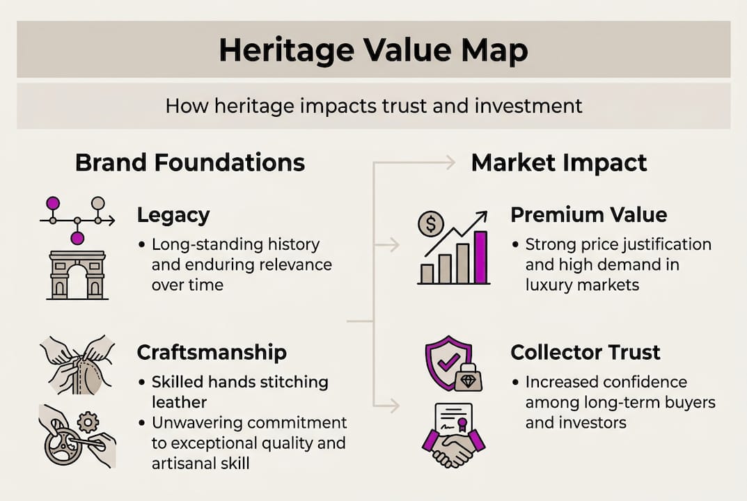 Infographic designer heritage trust value