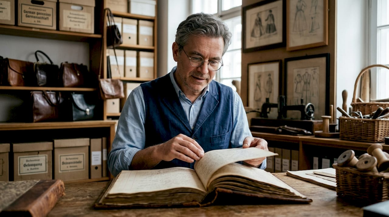 Archivarin mit Schwerpunkt auf die Geschichte exklusiver Marken