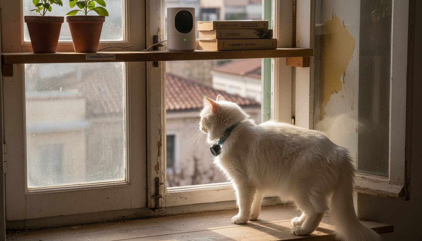 Γάτα με σύστημα εντοπισμού GPS και κάμερα για να παρακολουθούμε τις περιπέτειές της