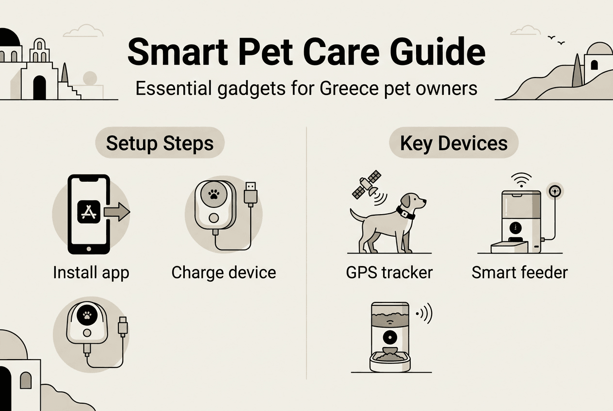 Infographic overview of smart pet care steps