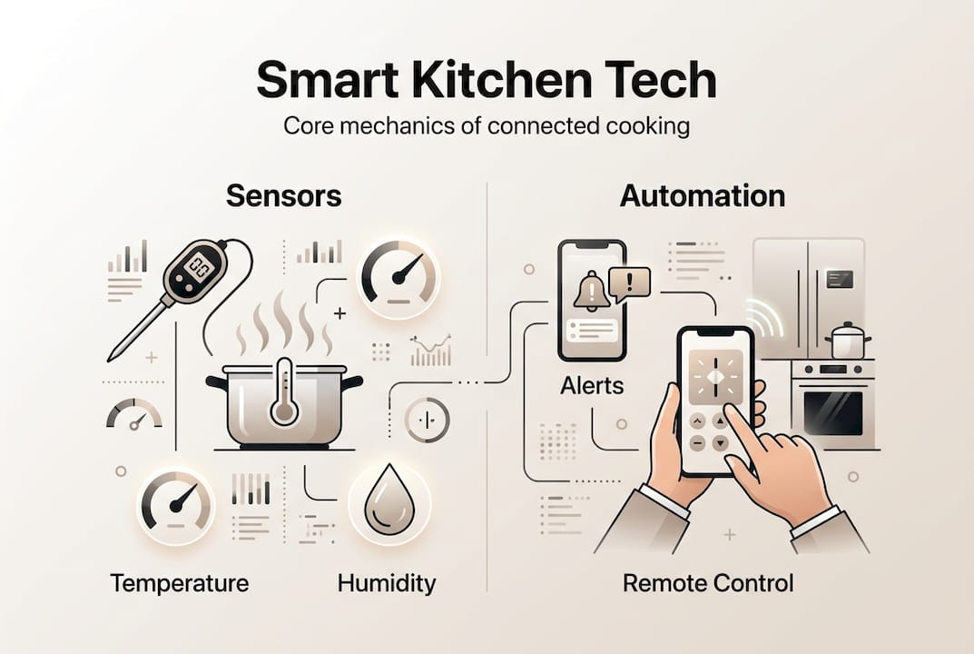 Infographic on smart kitchen core tech