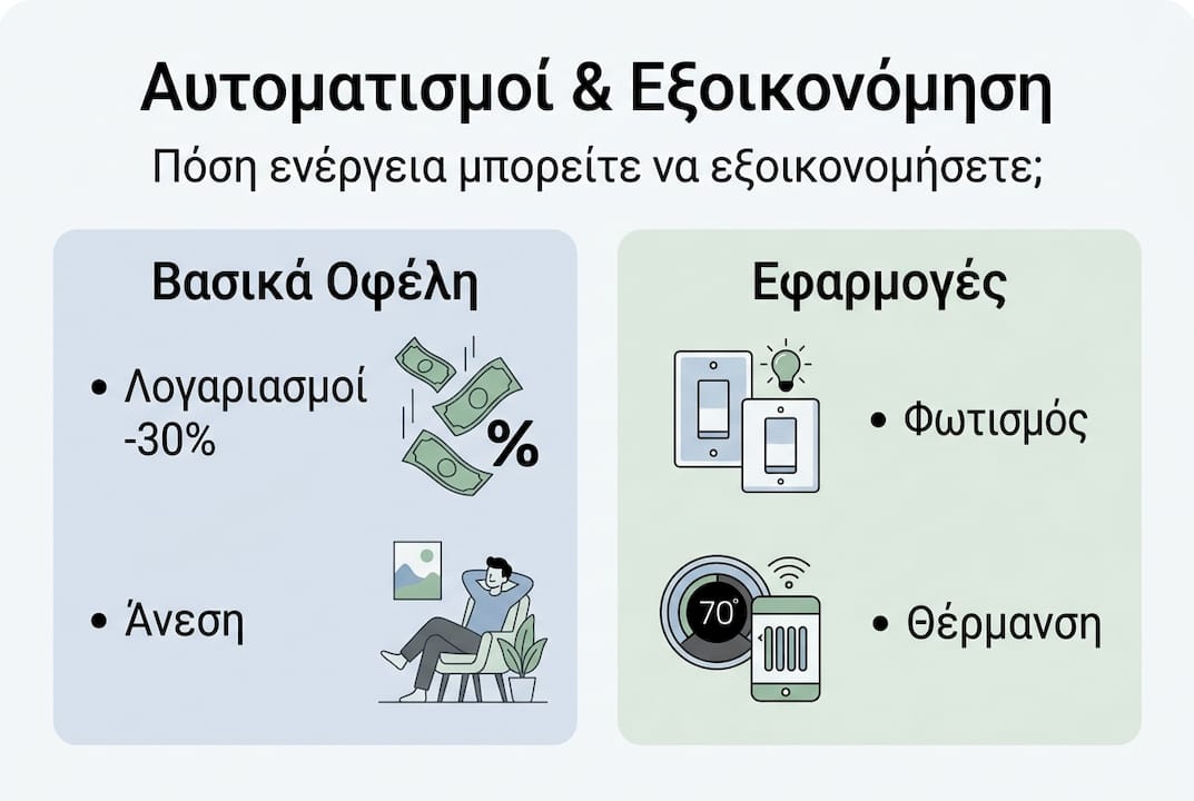 Οπτική παρουσίαση με πρακτικές αυτοματισμού για οικονομία στην ενέργεια