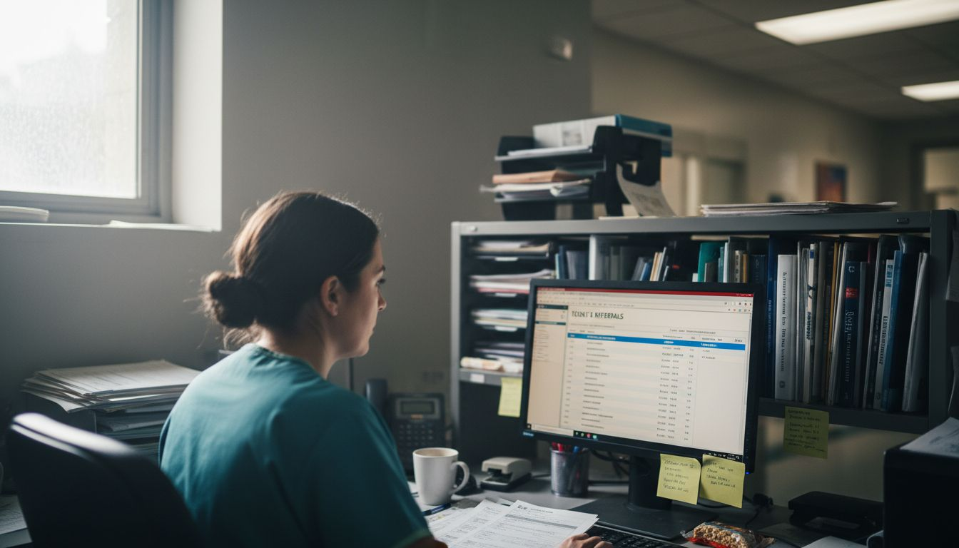 Coordinator using automated admissions dashboard