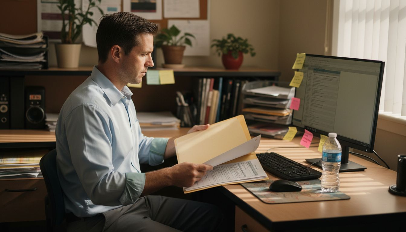 Coordinator automating referral paperwork in office