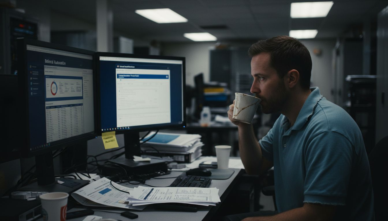 IT specialist configures AI referral system