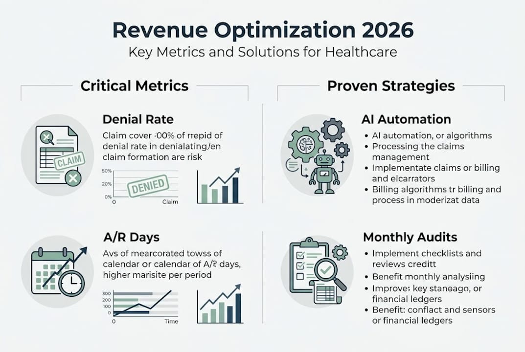 Healthcare revenue optimization 2026 infographic