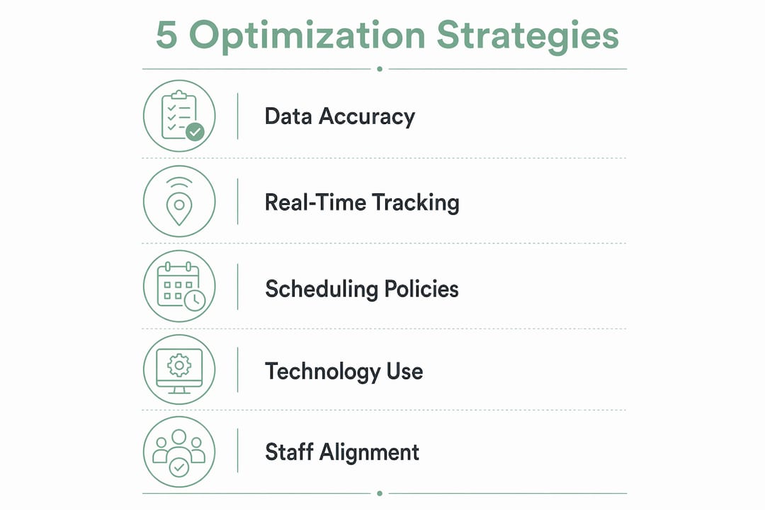 Infographic illustrating five care facility occupancy strategies