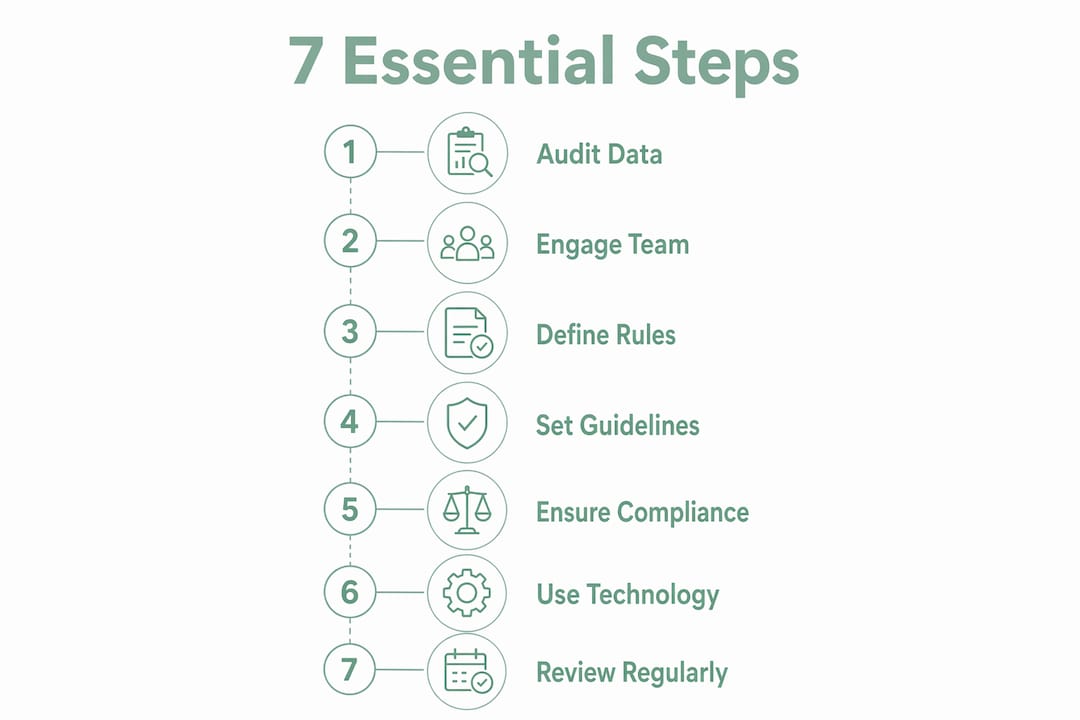 Infographic showing referral criteria essential steps
