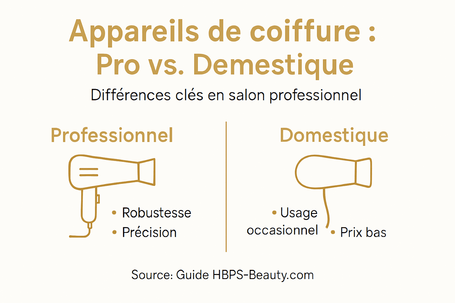 Visuel comparatif entre la coiffure professionnelle et la coiffure à domicile