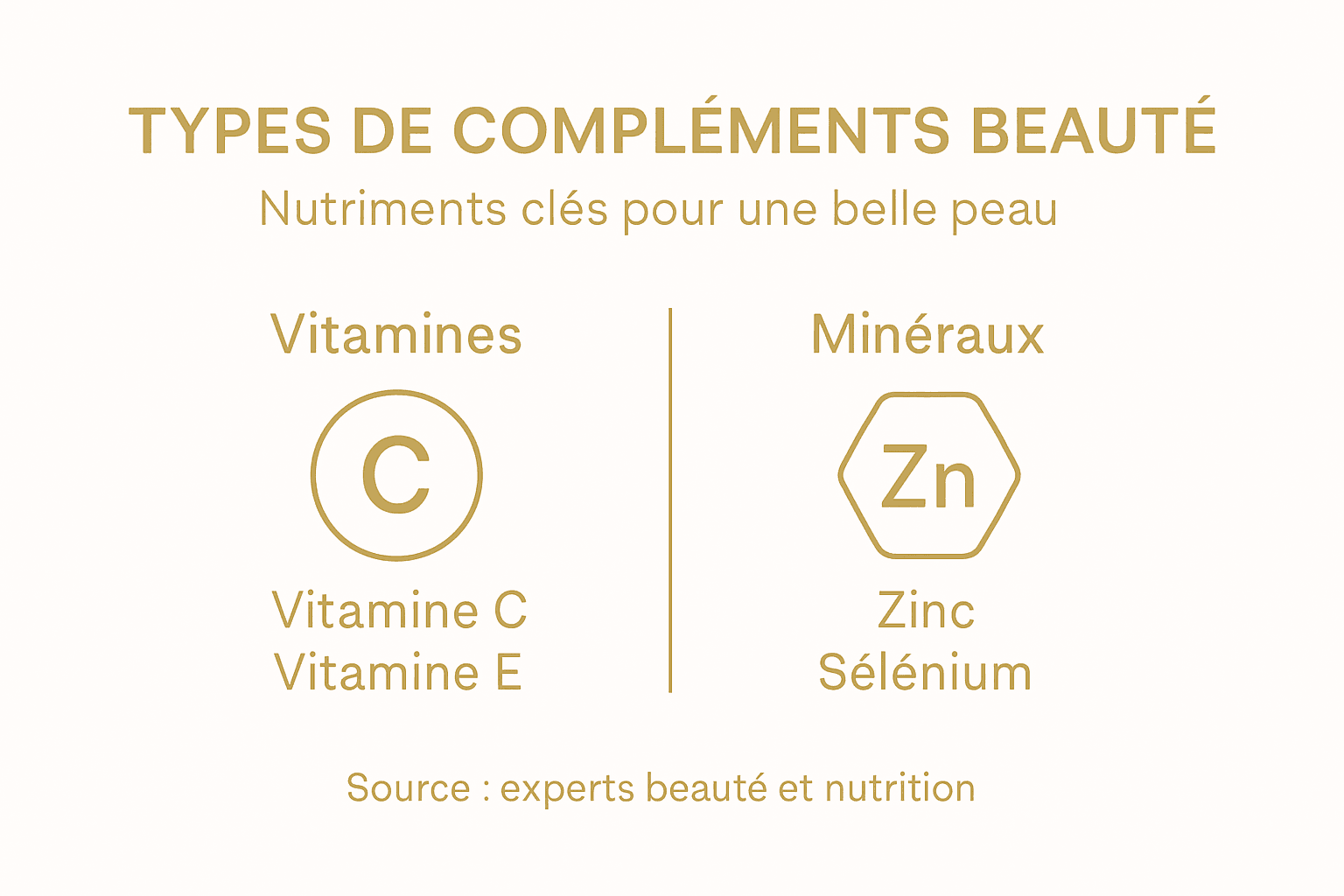 Infographie : les actifs stars des compléments beauté