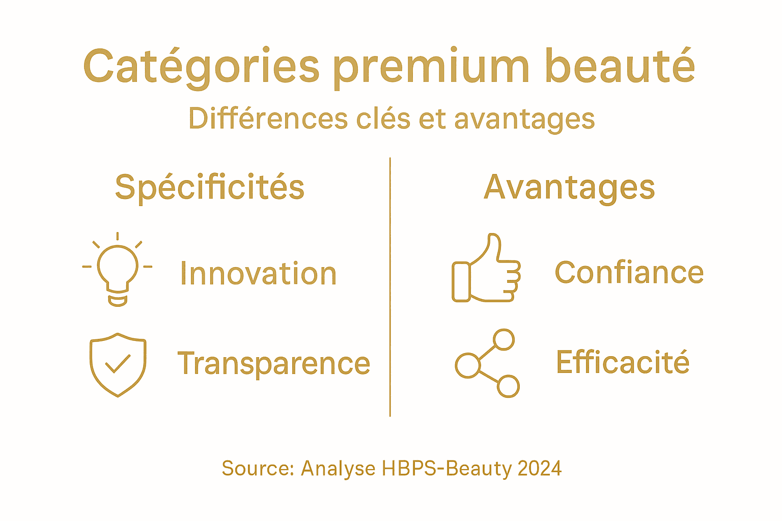 Découvrez en un coup d’œil les différentes catégories premium et les bénéfices exclusifs qui leur sont associés grâce à notre infographie.