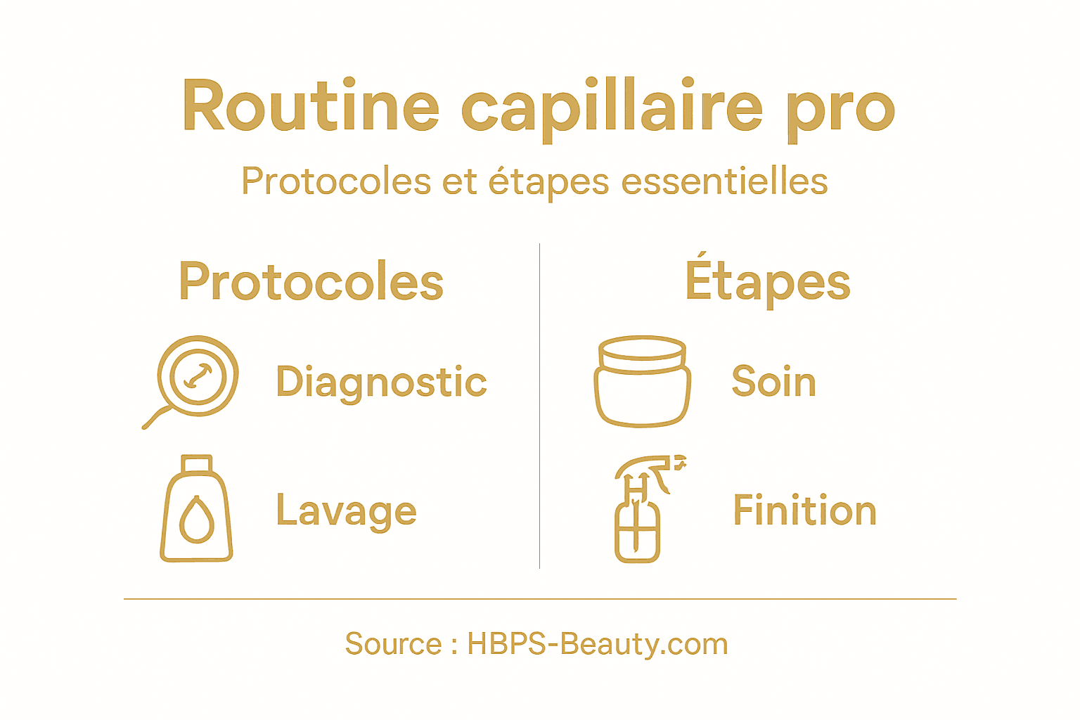 Découvrez en image les grandes étapes d’une routine professionnelle efficace.