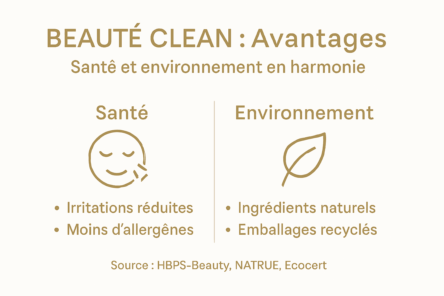 Infographie : les bienfaits du clean sur la santé, l’environnement et la beauté
