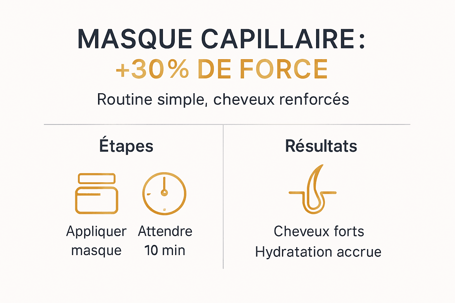 Infographie : pourquoi adopter un masque capillaire dans sa routine ? Découvrez tous ses bienfaits