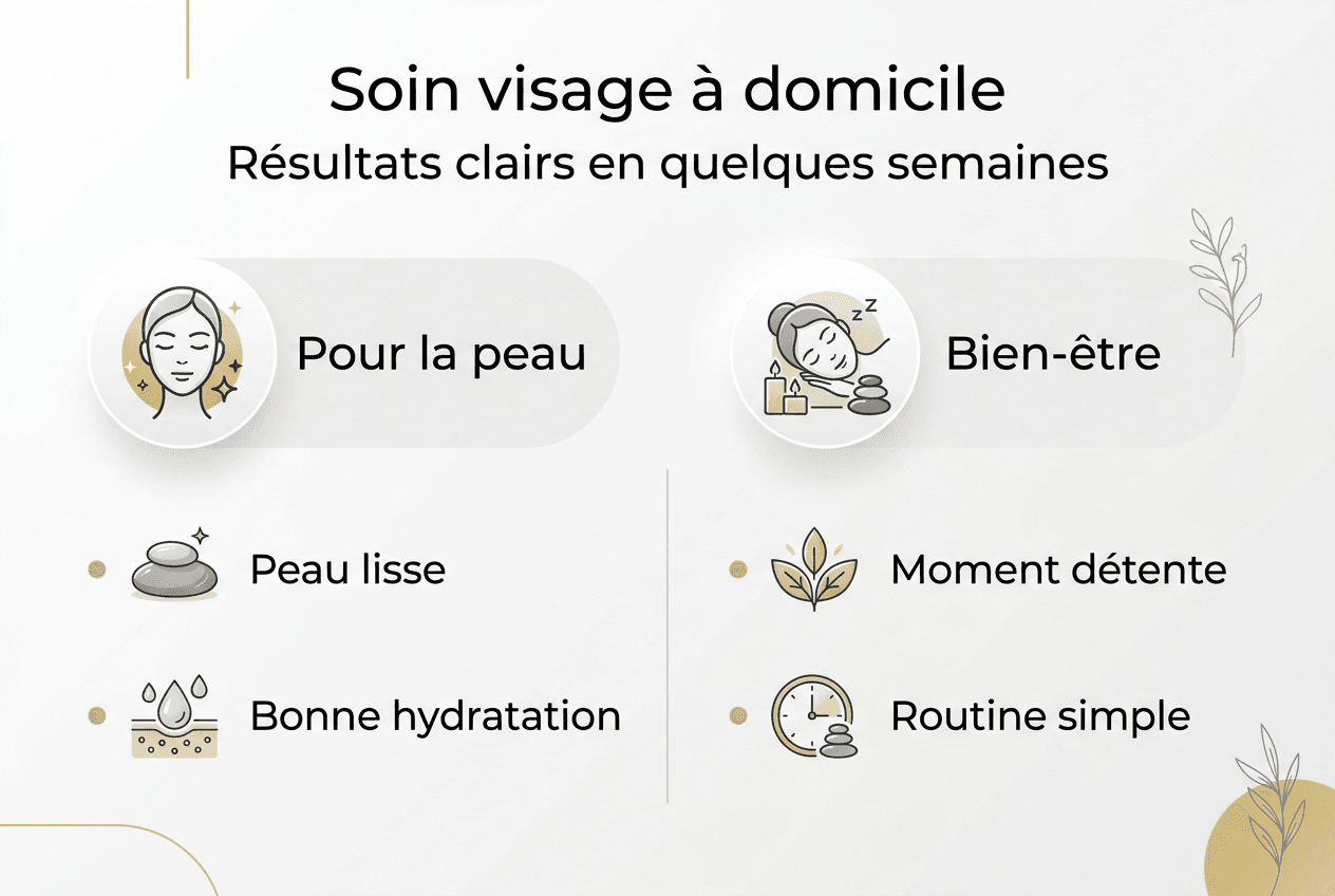 Infographie : les avantages de prendre soin de sa peau à la maison