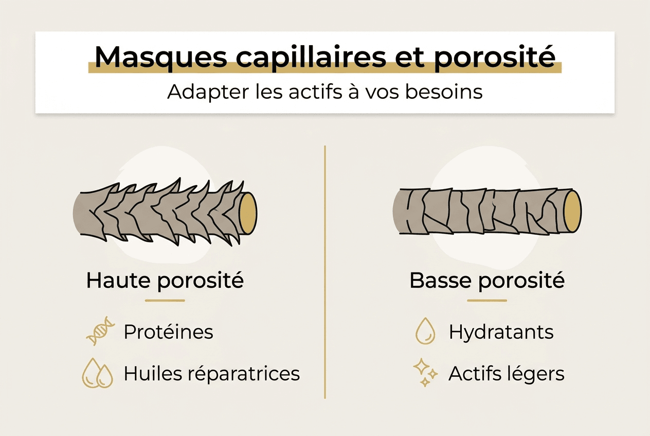 Infographie : quel masque capillaire choisir selon votre type de cheveux ?