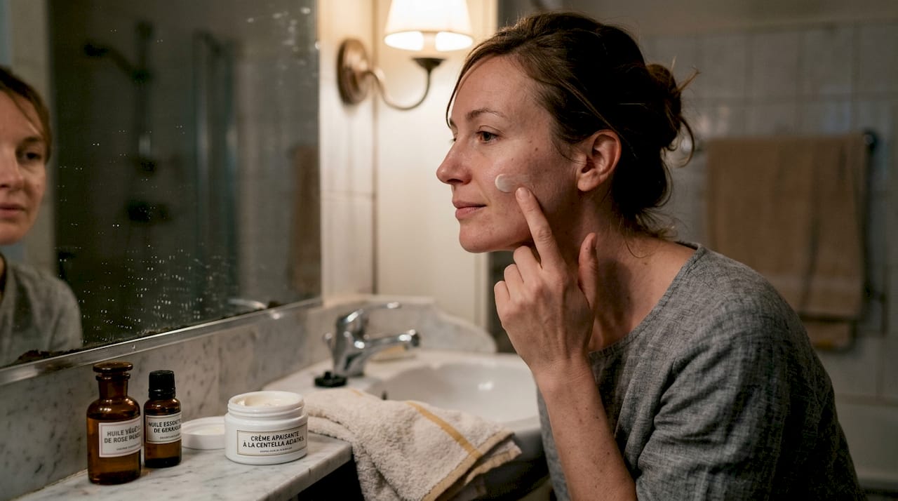 Prendre soin de sa peau en utilisant une crème naturelle sur le visage