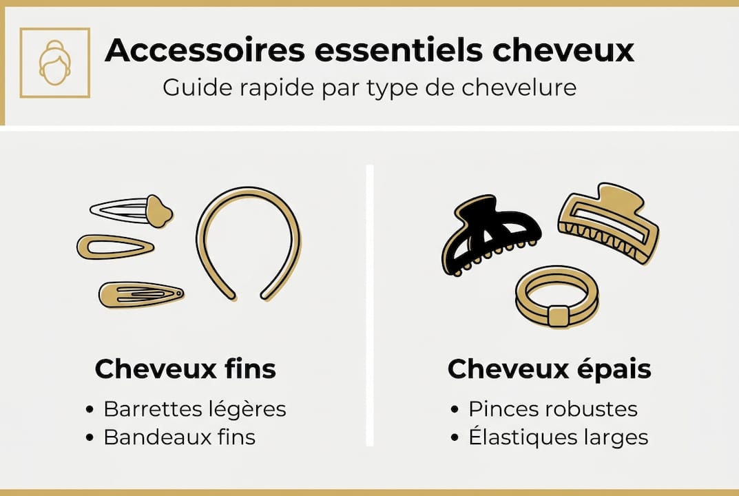 Infographie : comment bien choisir ses accessoires selon la nature de ses cheveux, fins ou épais