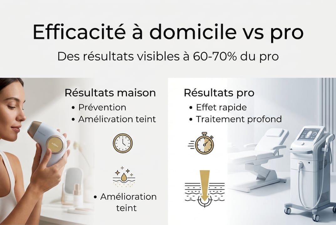 Zoom sur l’efficacité des appareils de beauté à domicile : une infographie pour mieux comprendre leur impact