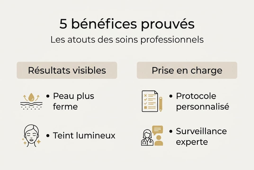 Infographie : les bienfaits des soins anti-âge en institut